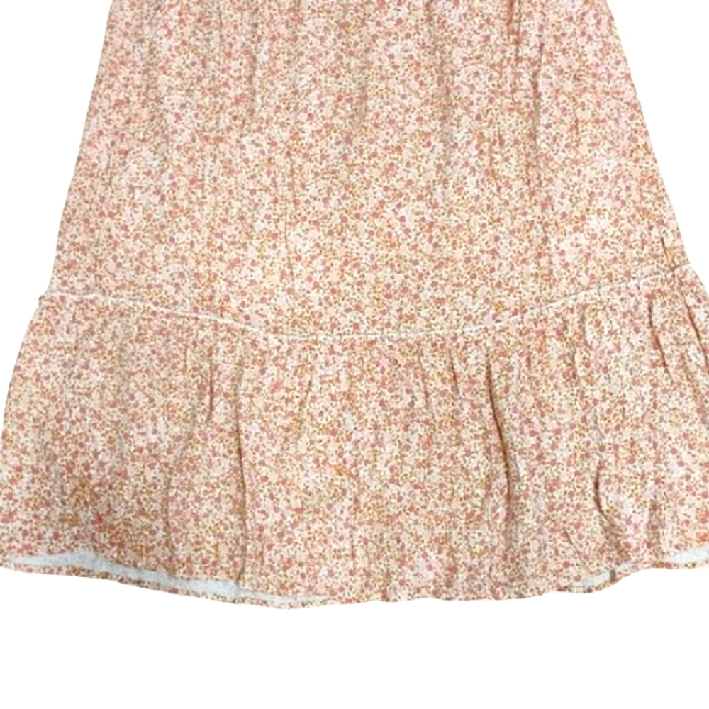 Floral Pink White Boho Wildflowers Skirt XXL Prairie Cottagecore Modest - Picture 6 of 10